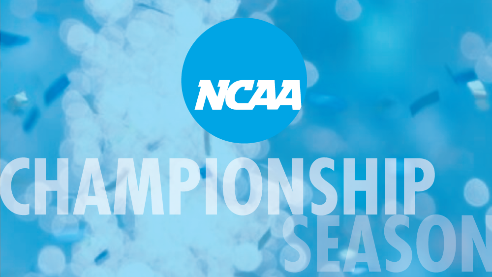 NCAA logo with blue background