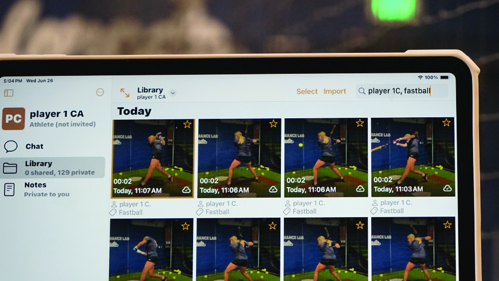 Image of sharing features in the Onform app on an iPad 