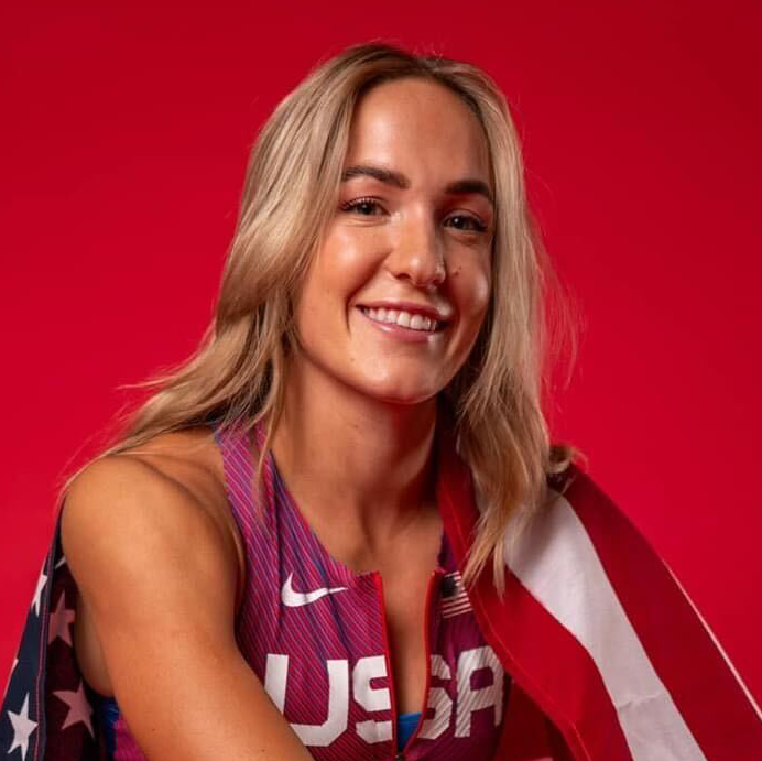 headshot of lexie keller, team usa heptathlete