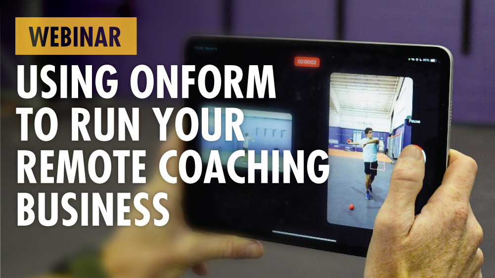 ipad showing track athlete. coach remote coaching